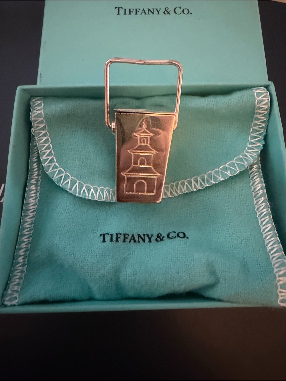 Tiffany & Co Chinese Takeout Box Sterling Silver (925) Retired Vintage Pillbox